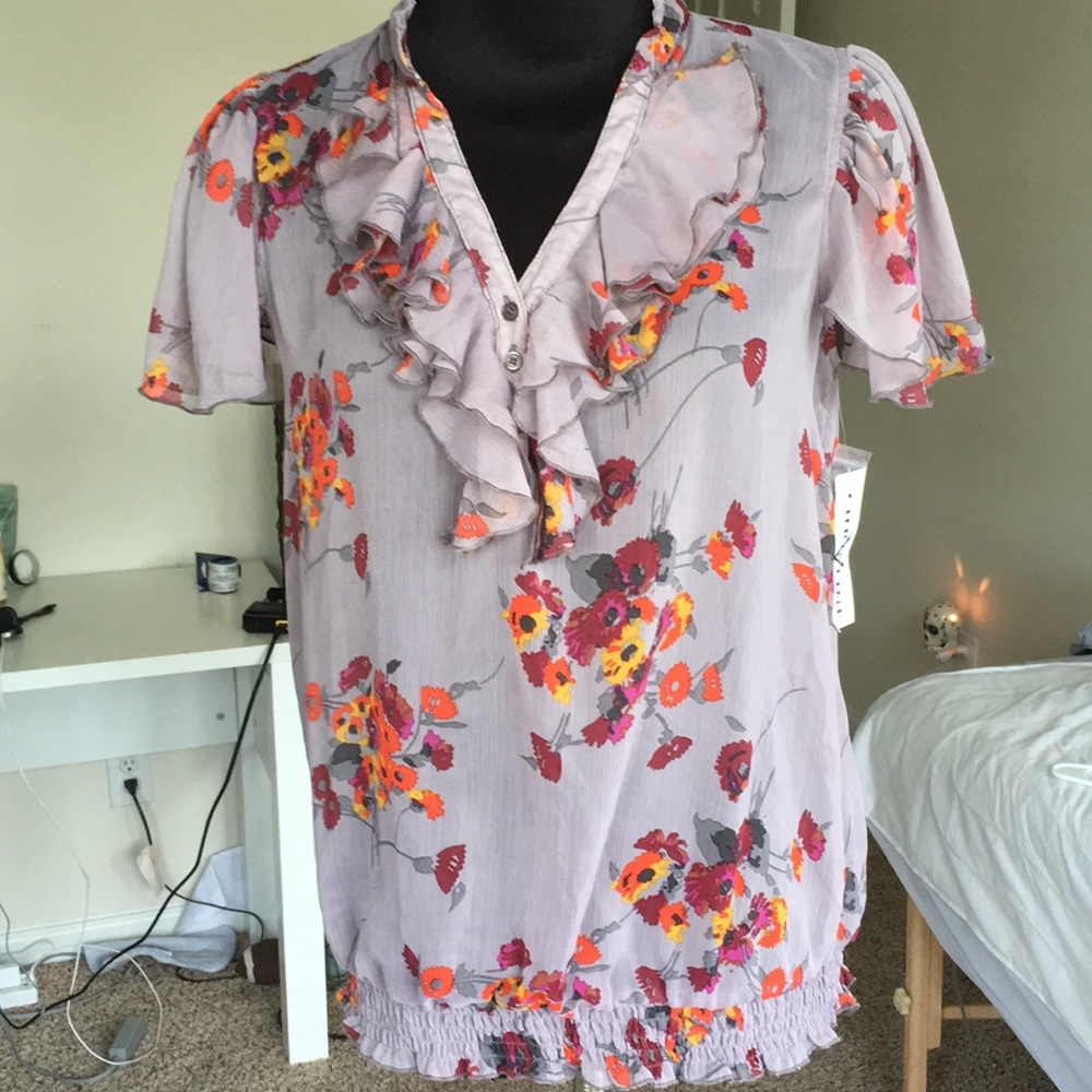 Christine lavender blouse